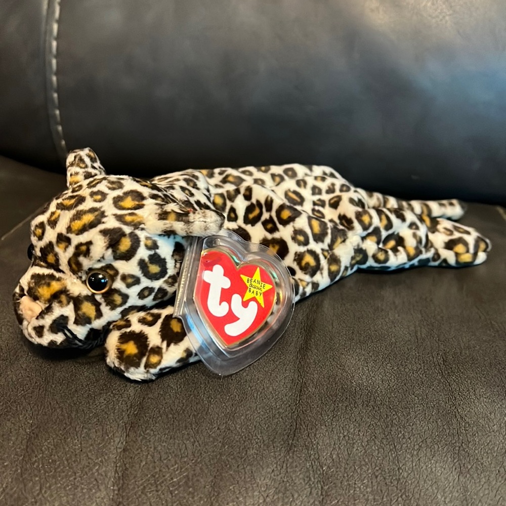 Very Rare❗️1996 TY Freckles the Leopard Beanie Baby w/multiple errors-NWT